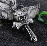 Skull Cross Pendant Necklace - The Ultimate Gothic Punk Rock Jewelry - Alt Style Clothing