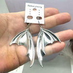 Fly into the Night with Black Bat Wing Earrings Neo Victorian Gothic Earrings - Alt Style Clothing