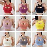 Sexy Women's Sports Bra Top Tight Elastic Gym Sport Yoga Crop Top - Alt Style Clothing