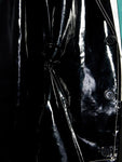 Oversized Black Soft Reflective Shiny Patent Faux Leather Jacket - Alt Style Clothing