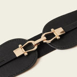 Simple Elastic Waist Belt with Metal Buckle - Alt Style Clothing