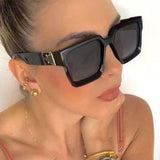 Square Steampunk Cool Oversize Sunglasses Superstar - Alt Style Clothing