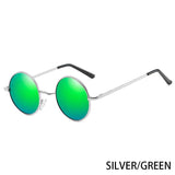 Retro Polarized Round Metal Frame Sunglasses - Alt Style Clothing