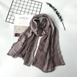 Long Cotton and Linen Style Scarf