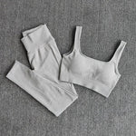 Yoga Set Workout Clothes Athletic Wear Sports Gym Leggings - Alt Style Clothing