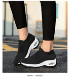 Breathable Women's Orthopedic Sneakers - Height-Increasing Slip-Ons for Alternative Style and Comfort - Alt Style Clothing
