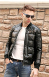 Soft Sheepskin Genuine Leather Jacket with 90% White Duck Down Coat - Alt Style Clothing