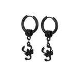 Stainless Steel Scorpion Drop Gothic Cool Earrings - Alt Style Clothing