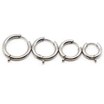 Stainless Steel Round Hoop Earrings - Alt Style Clothing