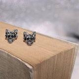 High Quality Metal Satanic Inverted Cross Drop Earrings Devil - Alt Style Clothing