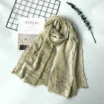Long Cotton and Linen Style Scarf