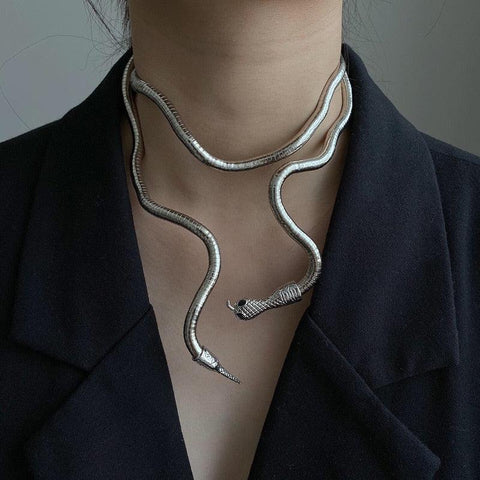 Snake Necklace Soft Metal Necklace