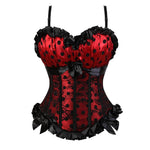Top With Straps Lace Overbust Corset - Alt Style Clothing