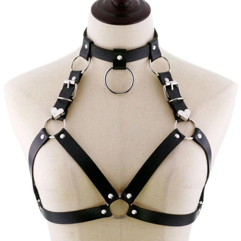 Leather Harness Body Chest Straps
