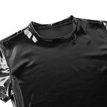 Wetlook Leather Clubwear Exotic Muscle Tight T-shirt - Alt Style Clothing