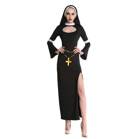 Nun Costume Fancy Sexy Black Church Sister - Alt Style Clothing