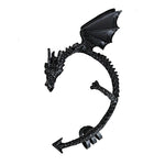 Vintage Punk Rock Dragon Gothic Ear Wrap Retro Clip Earrings - Alt Style Clothing