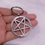 Channel Your Inner Darkness with Inverted Pentagram Pendant Satanic Symbol Necklace Unisex Amulet Jewelry - Alt Style Clothing