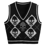 Gothic Knit Sweater Vest - Alt Style Clothing