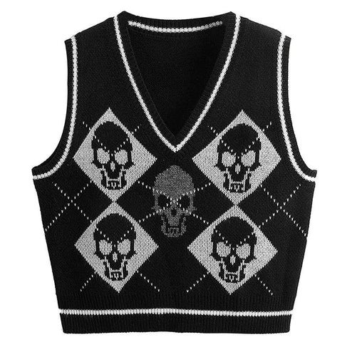 Gothic Knit Sweater Vest