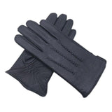 Wool Lined Fashion Leather Gloves - Alt Style Clothing