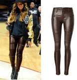 Sexy Hip Push-Up PU Leather Skinny Pencil Pants for Women - Stretchy and Form-Fitting Design - Alt Style Clothing