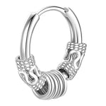 Stainless Steel Stud Hoop Earring - Alt Style Clothing