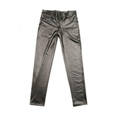 Punk Style Faux Leather Pencil Pants - Featuring Matte PU Material for a Sleek and Skinny Fit Look - Alt Style Clothing