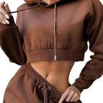 Women's 2 Piece Set Casual Sport Outfits Tracksuit With Hoodie - Breathable and Stylish - Alt Style Clothing