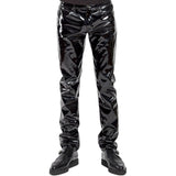 Black Faux Leather PVC Pants for Clubwear