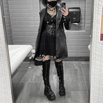 Gothic Punk Thigh High Heels Platform - Alt Style Clothing