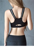 Cloud Hide Sports Bra Front Zipper Push Up Yoga Crop Top - Alt Style Clothing
