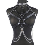 Harness Body Top Goth Leather - Alt Style Clothing