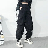 Casual Harem Pants for Punk Style - Featuring Convenient Pockets for a Functional and Fashionable Look - Alt Style Clothing