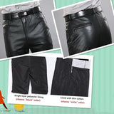 Sheepskin Straight Pants - Featuring Zipper Fly and Regular Full Length for a Classic and Fashionable Look