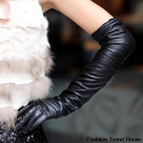 Get a Sexy and Edgy Look with Faux Long Leather Gloves for Women - Alt Style Clothing