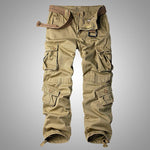 Alternative Men's Red and Black Camo Cargo Pants - Tactical Style with 8 Pockets - Alt Style Clothing
