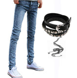 Cool Gothic Super Skinny Slim Fit Jeans - Punk Style Pants - Alt Style Clothing