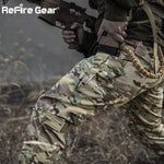 Camouflage Military Pants - Multi-Pocket Tactical Combat Army Wear - Alt Style Clothing