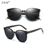 Flat Top Cat Eye Elegant Twin Beam Oversized Sunglasses - Alt Style Clothing