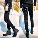 Cool Gothic Super Skinny Slim Fit Jeans - Punk Style Pants - Alt Style Clothing