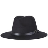Wool Blend Fedora Jazz Hat - Casual Outdoor Cap for Men and Women - Alt Style Clothing