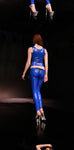 Low-Rise PVC Shiny Lace-Up Pencil Pants - Low Waist Design for a Sleek and Sexy Look - Alt Style Clothing