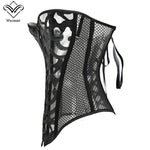 Slim Down and Sizzle Black Lace Corset and Hollow Out Design