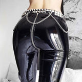 Push-Up PU Leather Leggings - Back Zipper Design with Faux Leather Material - Alt Style Clothing