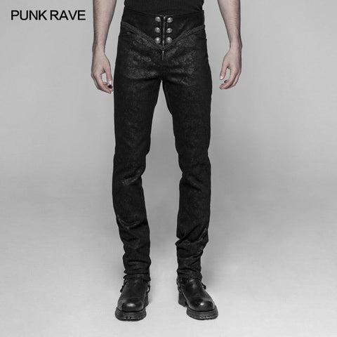 Punk Rave Rock Gothic Retro Slim-Fitting Men Pants - Alt Style Clothing