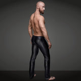 Men's Faux Leather PVC Pants for Nightclub Wear