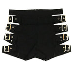 Sexy High Waist Hollow Out Bandage Denim Ripped ShortsBlack - Alt Style Clothing