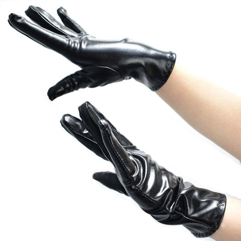 Military Parade Etiquette Performance Gloves Leather Gloves - Alt Style Clothing