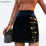 Gothic Punk High Waist Mini Skirt - Alt Style Clothing